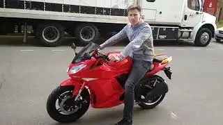 Как звучит дешевый имитатор звука на дешевом электромотоцикле?