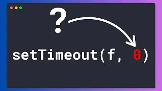 setTimeout of 0?