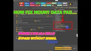 HOW FIX MOUNT DATA FAIL..iPHONE X IOS 16.2 HELLO BYPASS WITHOUT SIGNAL WITH UNLOCKTOOL(ONLY WINDOWS)