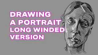 The basics on how to sketch a portrait using a pencil or Photoshop with crosshatching Long version