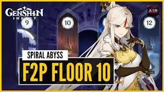 Genshin Impact - Spiral Abyss - Floor 10 - Ninguang Carry【F2P With No 5 Star Heroes Guide】