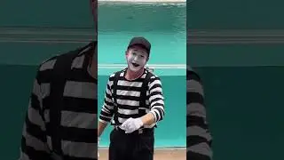 Dean the mime antics | Seaworld Mime
