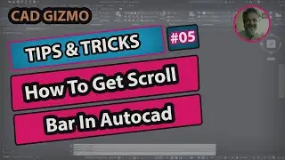 How To Get Scroll Bar In Autocad | Tips & Tricks Series