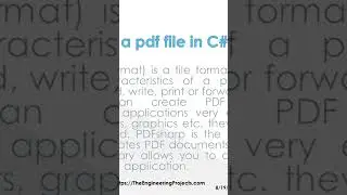 093 - How to create a pdf file in C#