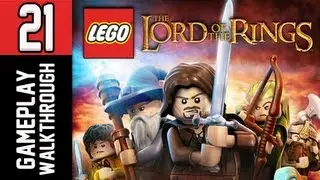 LEGO The Lord of the Rings Walkthrough - Part 21 Helm's Deep Let's Play PS3 XBOX PC Gameplay