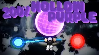 Gojo's 200% Hollow Purple NUKE | BUILD A BOAT FOR TREASURE