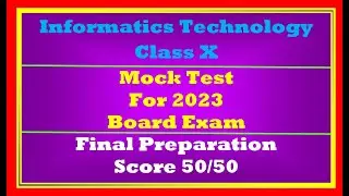 Mock test for Information Technology Class 10