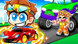 Pretending To Be A NOOB with SUPERHERO CARS! (Driving Empire)