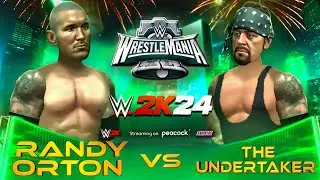Randy Orton vs The Undertaker WrestleMania 40 - WR2D 2K24 By Demon Knight v1.01 Simulation