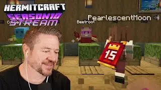 Front of House Shift in Hungry Hermits w/ Pearl! - Hermitcraft Stream