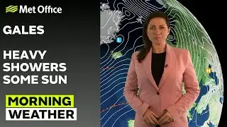 24/01/24 – Strong winds, showers and sunny spells – Morning Weather Forecast UK – Met Office Weather