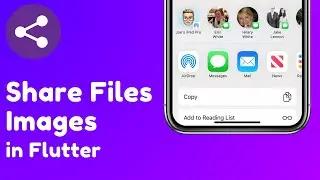 Flutter Share - Share File, Image, Text, URL