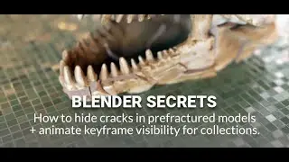 Blender Secrets - Hide cracks pre fracture and animate keyframe visibility for collections