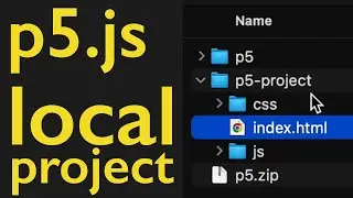 p5.js local project setup
