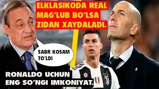 REAL ELKLASIKODA MAG'LUB BO'LSA ZIDAN XAYDALADI, RONALDO UCHUN OXIRGI IMKONIYAT