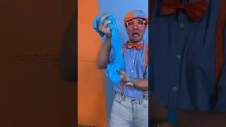 Blippi's MAGIC Blue Slime 🔵! Watch until the end! #blippi #shorts