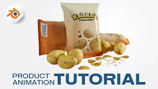 How To Create A Potato Chips Brand Animation - Tutorial Series in Blender