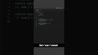 let / var / const 