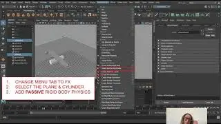 Maya 2019- physics parenting basic rigging pt1: parenting applying physics