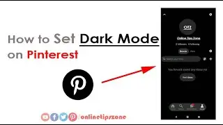 How to enable Dark mode on Pinterest