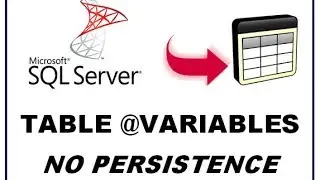 SQL Server Table Variables - No Persistence