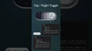 Day Night Toggle in pure CSS 