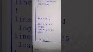 Telnet configure.