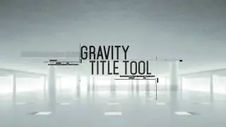 Gravitiy Title Tool After Effects Template