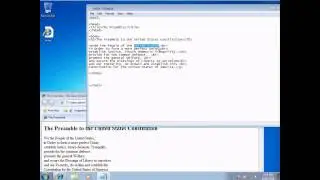 Using MS Notepad to create a HTML web page -- PART 2