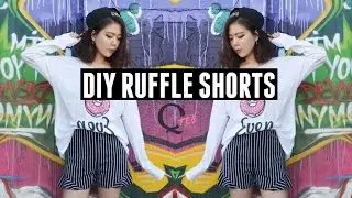 QTee | DIY Ruffle High Waist Shorts