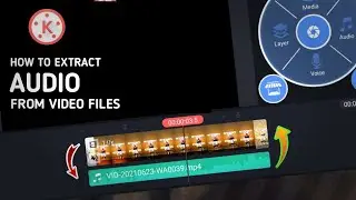 How To Convert Video to Audio In Kinemaster 🤫 | Extract Audio From Video