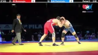 7TH PLACE: 97 KG Ali Bonceoglu Turkey vs Koki Yamamoto Japan