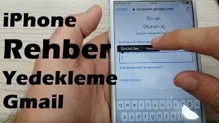 iPhone Rehber ve Fotoğraf Yedekleme Gmail Hesabına