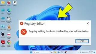 Registry Editing Has been Disabled by your Administrator in Windows 11/10 - FIXED!