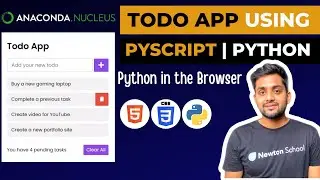 🔥 PyScript Todo Application | Python in the browser | PyScript Project 
