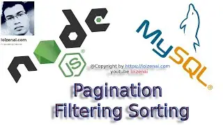 Server Side Pagination In Node js MySQL- Express RestAPIs + Sequelize ORM Pagination Filtering Sort