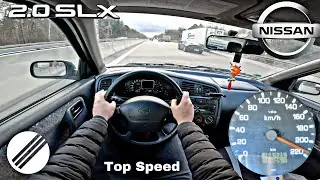 1998 Nissan Primera 2.0 SLX Top Speed Drive on German Autobahn🏎