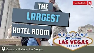 This is the largest hotel room ever | Caesar’s Palace Las Vegas #travelvlog