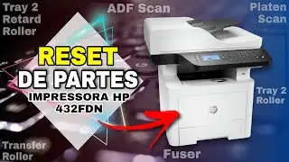 COMO RESETAR PARTES DA IMPRESSORA HP432FDN #hp432fdn #432fdn