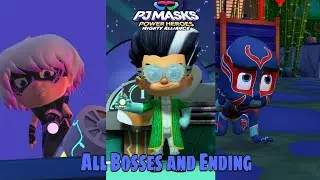 PJ Masks Power Heroes Mighty Alliance || All Bosses and Ending