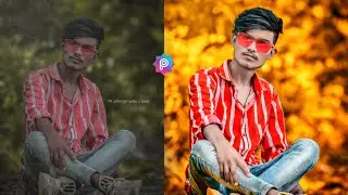 Picsart Editing Background Colour Change-Picsart Moody Orange Photo Editing