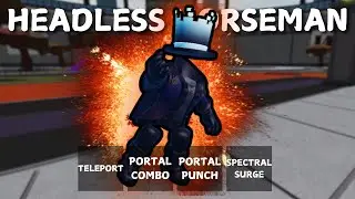 I Used a SECRET HEADLESS HORSEMAN MOVESET in Roblox Heroes Battlegrounds...