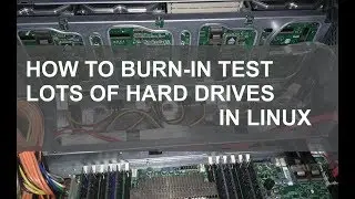 How i burn in and test large quantities of hard drives in Linux