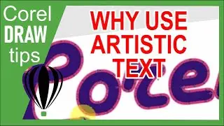 Adding Artistic Text in CorelDraw X4