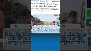 Kronologi Kecelakaan di Gandus Palembang Sebabkan Remaja Meninggal Dunia, Sempat Diserempet Pajero