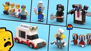 Ice Scream 8: How to make LEGO Minifigures (Every Character!)