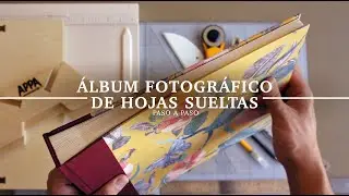 Álbum fotográfico con hojas sueltas. Encuadernación artesanal. Paso a paso.