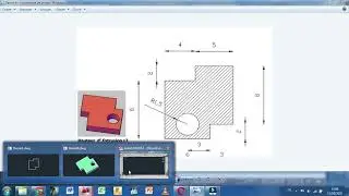 EXERCICE N°4: Comment faire le Perçage d'une Pièce Mécanique élémentaire Sur AutoCAD ,pour débutant