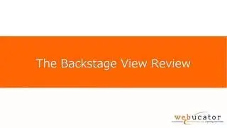 Exploring the Backstage View in Microsoft Outlook