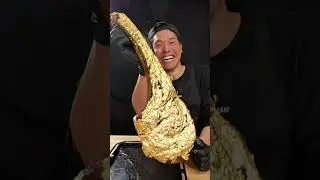 40M followers on TikTok🎉 Golden Tomahawk Steak 🥩✨️ #shorts